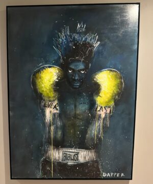 Marco Dapper Instagram - EVERLAST pt2. Commissioned. Oil, acrylic, oil pastels on canvas. Off to its new home in New York this week. #basquiat