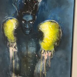 Marco Dapper Instagram - EVERLAST pt2. Commissioned. Oil, acrylic, oil pastels on canvas. Off to its new home in New York this week. #basquiat