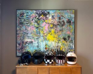 Marco Dapper Instagram - Figueroa 40. Finally finished this abstract. Took me a while but I got there 🤣 abstracts can be very difficult if the mind isn’t at ease and clear. 60”x48” lots of oil on canvas. Contact me if youre interested in this abstract piece. Have a great Monday! #oiloncanvaspainting #abstractpainter #interiordesignart