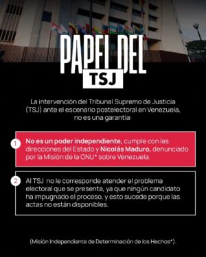 María Gabriela de Faría Instagram - Venezuela en crisis electoral: La falta de transparencia en los resultados del #CNE han generado una crisis política y social en #Venezuela.

Vulnerándose el derecho a elegir, el derecho a la protesta, a la vida, y otros derechos humanos: protestas masivas, asesinatos, desapariciones y miles de detenciones de quienes se oponen a los resultados “oficiales” del CNE que dieron como ganador a Maduro, a pesar de las actas del mismo CNE suministras a testigos opositores que dieron ganador con 37 puntos de diferencia a Edmundo González.

¿Quienes son los responsables de esta crisis?

El CNE, ha incumplido con los pasos post-electorales y la publicación obligatoria de las actas en 48H. 🔴
El Tribunal Supremo de Justicia (TSJ), se ha involucrado en el proceso postelectoral, aunque no debería. Este órgano está alineado con el gobierno de Nicolás Maduro 🔴
 
Se necesita apoyo internacional urgente 🆘

Venezuela enfrenta una situación crítica donde la voluntad popular ha sido violentada. Sin embargo, la ciudadanía está decidida a defender su derecho a elegir, más de 500 protestas exigiendo el respeto a los resultados del 28 de julio son una prueba de ello.

Pedimos a la comunidad internacional que exija la verificación de las actas y una veeduría internacional. Es vital que todas las personas se informen a través de fuentes independientes y verificables.

Hoy, Venezuela nos necesita. ✊
#DerechosHumanos #Justicia #Protestas