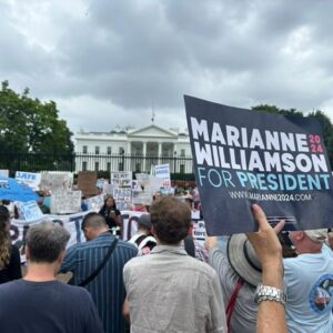 Marianne Williamson Instagram - I called for the President to step down from his renomination bid the day after the Trump-Biden debate. Effective crisis management would have called for all those who are calling for him to step down now, to do so immediately - when I did.  They did not do so because they were waiting until they could consider it a politically safe thing to do.

That’s how much control the party holds over its elected members. Yet ever day that Democrats have waited, they ceded ground to Trump. And even now when they discuss opening the nomination, their ideas of who should step forward are political leaders who have felt too fearful of the party’s ire to stand up and speak before now. (I do not include Kamala Harris in that group because it’s literally her job to support the President and I respect that.)

Do we need a Democrat to beat Donald Trump? Oh YES! But the soul of the Democratic party does not lie with the Democratic Party machine. I am an FEC registered qualified candidate. I am on the ballot. And despite a media blacklisting of my campaign and the most absurd kinds of character assassination, I received half a million votes in the primary. My platform would be considered moderate in any other advanced democracy. 

I hope my supporters - as well as those who do not necessarily support my agenda yet support the practice of democracy itself, and do not agree with political parties having the right to obstruct or to manipulate it - will join me in insisting that I have the right to be in any open convention contest going forward. Any debates. Any Town Halls. Any contention whatsoever.

No, I’m not politics as usual. But that is the point.

Neither is Donald Trump…which is why I’m the one to beat him.

Marianne2024.com

Photo by: Dave Weigel