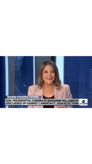 Marianne Williamson Instagram - On ABC News Live today...
