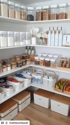 Marie Kondo Instagram - This perfectly organized pantry is adding a spark of joy to my day...I hope it does the same for you! 💖 Video by @thelittlewhiteedit