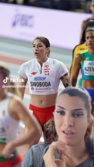 Marina Ferrari Instagram - Bom dia, alguém tbm notou isso? Queria saber se é regra do atletismo …. Hahahaah 😍🫶🏽