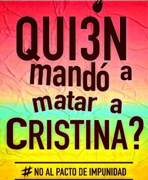 Marina Glezer Instagram - ¿Quién mandó a matar a Cristina? 

No al #PactoDeImpunidad.#NoAlPactodeImpunidad
🎨👩‍🎨 @gau.chita