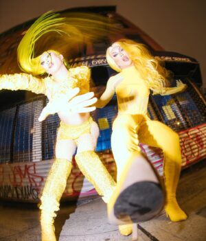 Marina Summers Instagram - Asian girls night out💛🫦💛

Loved putting miss Summers in Yellow drag🤗 
More yellowfied queens coming soon👀👀

Shot by @sidewalkkilla