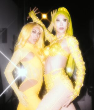 Marina Summers Instagram - Asian girls night out💛🫦💛

Loved putting miss Summers in Yellow drag🤗 
More yellowfied queens coming soon👀👀

Shot by @sidewalkkilla
