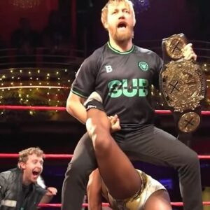 Mark Andrews Instagram - @mandrewsjunior was one of the most beloved stars in European wrestling. @nicoangelouk was his protégé and close friend. Riot Cabaret World Champion @theojmo idolised him.

So how on earth did we get here?

All Singing All Dancing 2024 goes down on 23 August at London's iconic @theclaphamgrand. Witness a historic main event between Michael Oku, Mark Andrews and Nico Angelo.

🎟 Book now: http://bit.ly/ASAD-2024