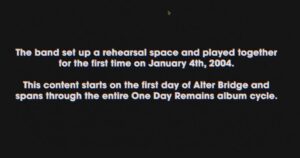 Mark Tremonti Instagram - To celebrate our 20th anniversary tomorrow, we will release the very first demo we ever made together “Broken Wings”.

We will post the full demo and video content from the first day of Alter Bridge through the One Day Remains cycle.
