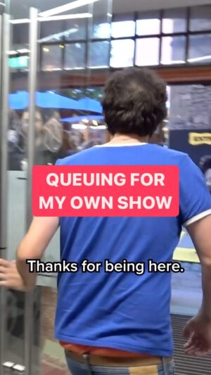 Mark Watson Instagram - Some comedians would say they’re beyond the queue. ‘You should be planning your show’ they might say. ‘What are you doing’ even. Not me, I put the work in. The nitty-gritty. I’ll join my own queue if I have to. Bodies in the room and that. 

Bit of fun. I sell alright but you should definitely check out the @impatientproductions line up. 

#comedian #queue #edfringe #edinburgh #chaos #motivation