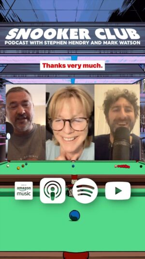 Mark Watson Instagram - “So your memorable moments are me losing all my records?!” 😂

Hazel Irvine names her favourite memories covering snooker!

📲 Head to our story to listen to the full pod or click our bio link | #SnookerClub