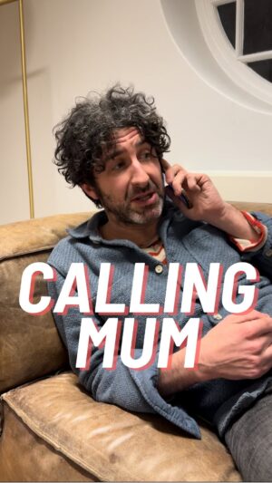 Mark Watson Instagram - Just a candid phone call with my mum. No need to eavesdrop. 
.
.
.
.
#markwatson #february #standup #tour #content #taskmaster #lockedout #virallegend
