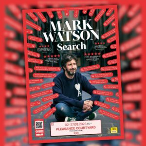 Mark Watson Instagram - Poster drop, as millennials say. Sales for Edinburgh are - to be honest - vibrant. If the Fringe reflected year-round trends in the comedy industry I'd be Michael McIntyre. Big if. I will, as ever, be recommending other shows until and during August.

#edfringe #pleasancecourtyard #edinburgh #thepleasance