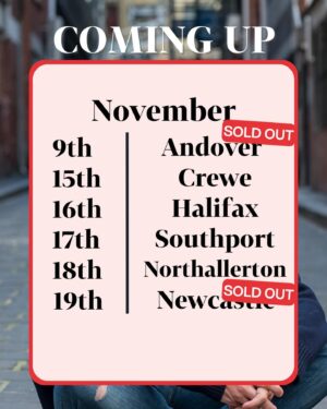 Mark Watson Instagram - Cannot stress enough how ‘on tour’ I am. Come to Crewe. 

#markwatson #taskmaster #lockedout #standup #comedian #tour