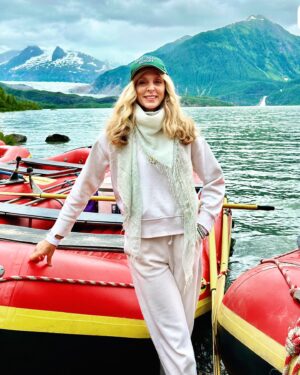 Marla Maples Instagram - Getting ready to be ready 😎 Glacier rafting at its best