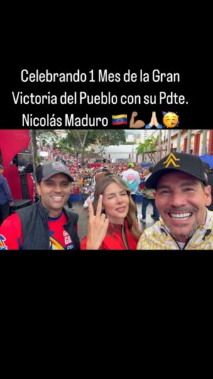 Marlene De Andrade Instagram - Hoy 28 de agosto Celebrando junto al pueblo 1 mes de la Gran Victoria del Pueblo con su Pdte. @NicolasMaduro @florescilia 🇻🇪💪🏽🙏🏻🥳❤️

Triunfo La Paz….. Dios con nosotros