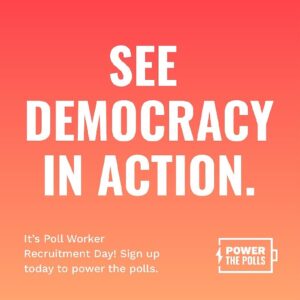 Marque Richardson Instagram - Today is POLL WORKER RECRUITMENT DAY!!! 🖤✊🏿It’s also your chance to help support democracy as a poll worker in your community— and get paaaaaiiid while doing it (even if you’re not old enough to vote!). Sign up to #PowerThePolls today: powerthepolls.org @powerthepolls #NOTLIKEUS
