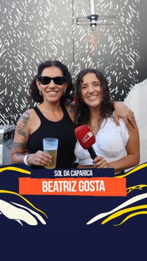 Marta Bateira Instagram - A @beatrizgosta esteve no @osoldacaparicafestival e contou-nos que em casa não tem esta energia toda, mas a filha tem 😂