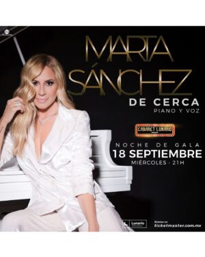 Marta Sánchez Instagram - No puedo estar más feliz regresando a mi amado México para compartir con vosotros una velada en el “Cabaret Lunario” del @lunariomx con mi show “De Cerca” a piano y voz.
Podéis encontrar el enlace a las entradas en mi perfil y en la página web de @ticketmaster_mx 
No me faltéis… Os espero!!! ❤️ 

@davidgallardophoto @mateo.makeup @milabentabol @elsergiogabriel @sgproduccionesmx #mexico #martasanchez #decerca #cabaretlunario
