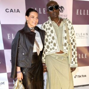 Märtha Louise Instagram - My fiancé @shamandurek and I had the pleasure of attending the @elllenorge party, and again it did not disappoint. It is impressing how they manage to keep the party down to earth and friendly, and at the same time having a guest list filled with the who’s who of Norway where everyone is dressed to a T; a fashionista feast. 

The red carpet was a dazzling spectacle. Everyone looked stunning and dressed to impress in the most fashionable ensembles. I was wearing Hést @heest.no (of course!), feeling amazing in our AW24 leather combo. My awesome fashionista husband to be was in a bohemian chic Holzweiler @holzweiler outfit. 

We had such a fantastic time, filled with hugging, laughing, and being surrounded by so many creative and talented people.

Even the rain couldn’t dampen the spirits. In fact, it added a little extra excitement to the event, making it even more memorable. It was a day of pure joy, celebration, and connection, and I feel so grateful to have been a part of it. 

Clothes @holzweiler @heest.no 
Jewelry @lulufrost 
Photo from @pointdevue 

Thank you again @ellenorge for such an inspiring and great evening where we can break out of the norm and really express ourselves fashion-wise without anyone suggesting anyone is over the top. 

#liberating