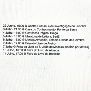 Martim Sousa Tavares Instagram - Dos palcos para os palanques: está a chegar uma pequena volta a Portugal com o meu livro! Muitos encontros com leitores, apresentações, conversas e lindas dedicatórias! ✍🏻

Braga e Coimbra: os vossos pedidos foram atendidos. 😌
Porto: vemo-nos na @feiradolivrodoporto no fim do verão 😉
Lisboa: ainda não tiveram que chegue? Em Setembro estou na Festa do Livro em Belém. 

Terceira foto: boas férias e boas leituras! Este livro sobrevive bem à areia e aos salpicos de mar 😗🏖

@livros_zigurate
