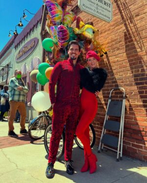 Mary Holland Instagram - We ended up sitting on a rainbow indeed ❤️ Both beautiful and brilliant seasons of The Big Door Prize are streaming now on @appletv! I’m so deeply proud to have gotten the chance to be a part of this show with these extraordinary people 🦋