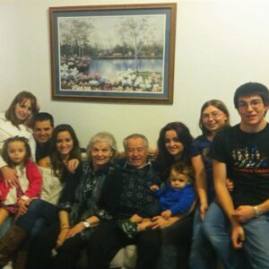 Mary Louis Kanellis-Bennett Instagram - My YaiYai passed away on Monday. Maria Kanellis, my synónymos, was 95 years old. YaiYai was an incredibly strong, hardworking, and fearless woman from Sparta, Greece. YaiYai never learned to drive so when she would babysit us, we would walk everywhere. And even still she would be in a skirt, blouse, scarf, clip on earrings, and kitten heals. She used to garden with her bare calloused hands and a kitchen knife in a skirt and loved to play cards while drinking ouzo. She and my Papou came to America to build a life together and they did. An incredible life, YaiYai and Papou were married for over 60 years, they owned 2 restaurants, raised 2 children, 5 grandchildren, and had 8 great-grandchildren. Papou passed away in 2020 but, I’m sure they are together again. Arguing loving about whether or not the door is closed or about the coffee. Declarations of nai. But S’agapò just as much. YaiYai called my husband Mike, the fighter. But, in the end and all through life she was the real fighter in the family. YaiYai defended her family fiercely and I heard many stories of kindness from her surviving siblings at her funeral yesterday. The last thing I said to my YaiYai was “it was a good life” because it was and it is. I cannot imagine the sacrifices that my grandparents must have made leaving behind everything they knew. I am sad she is gone but more than that I am grateful. So grateful for the years. Grateful for this beautiful life. Grateful for the sacrifices because you gave us the good life. Now Rest. You both gave everything to us. And I’m grateful. 

S’agapò YaiYai.