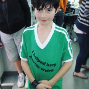 Mason Cook Instagram - “Keep Austin Weird” is the unofficial slogan of Austin, TX... and I did my part to help while I was there filming #SpyKids in 2010! #TBT