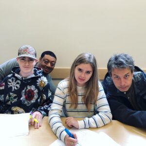 Mason Cook Instagram - Today we start filming the 22nd and last episode of Season 3. I’m gonna miss spending 14 hour days  with these goons, but hopefully we will be back for a 4th season. In the meantime, I’d like to welcome the UK 🇬🇧 to the Speechless family starting tonight on @e4grams at 7:30! #Speechless