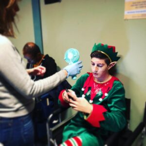 Mason Cook Instagram - Every elf in the North Pole has a PFH (personal fan holder). Mine is named Helen. @speechlessabc - tonight on ABC #TGIF