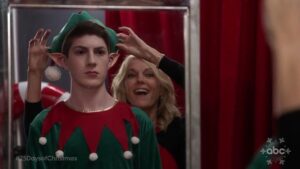 Mason Cook Instagram - “Wow I can’t believe Ray is wearing an elf costume!”....said nobody ever. Catch our fall finale Christmas episode this Friday night! @speechlessabc