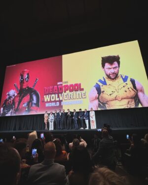 Matt Braunger Instagram - Got to see my bud @robdelaney become a movie star last night. Peter forever! #deadpoolandwolverine is a stone blast. As funny and, weirdly, sweet as it is violent, and it is soooo violent 😆 🩸 🔪. @vancityreynolds and @slevydirect made a perfect summer movie. @thehughjackman is bonkers good, as is the rest of the cast. Also, seeing it at @lincolncenter? Wowwww. Agent Samberly approves 😆 @marvel @marvelstudios #marvel #deadpool #ryanreynolds #wolverine #marveluniverse