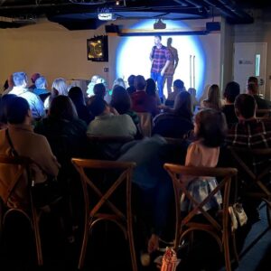 Matt Braunger Instagram - [Backstage before the show]
“You’re gonna do it, Dada! You’re gonna do it great!”
“Thanks Rose”
“Are you gonna sing?” 
😂 ❤️ 🎤 

Rose saw dad at work last night for the first time @ciscobrewersportsmouth. “Go Dada go!” is the best heckle. Thanks Portsmouth 🙏 🍺