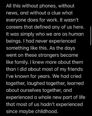 Matt Cutshall Instagram - My life changing experience. I hope this resonates with some of you who might need it ❤️ @experienceonsite