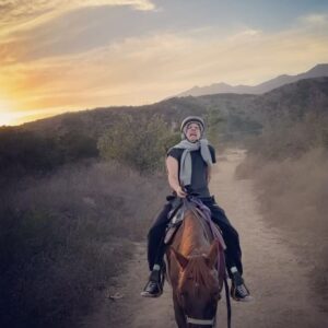 Matt Cutshall Instagram - For Arielles birthday I took her to Ojai to ride horses. Sometimes the bumping on my genitals made things a bit interesting. Regardless, we powered through and had a beautiful time with amazing horses that week. Highly recommended 🐎 💕