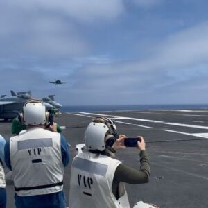 Matt Iseman Instagram - Man thanks to @usnavy for the trip of a lifetime… got to ride an Osprey out to the USA Carl Vinson, America’s Favorite Aircraft Carrier.  Incredible to see a floating city that works as smoothly as this one.  Even more impressive to be on the deck as F/A -18s and F-35s launch and return. Best of all, the ships Captain, XO & Command Master Chief are  all fans of Ninja Warrior.  Thanks to @daviddaitch1 for making it happen.