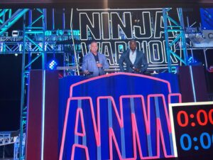 Matt Iseman Instagram - Nothing like hanging with the Big Man in Vegas for @ninjawarrior. One step closer to crowning our new champion!