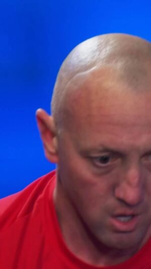 Matt Iseman Instagram - One of the greatest moments I’ve witness on @ninjawarrior. Gary Weiland showing what happens when you refuse to quit. @akbar_gbaja & I were losing our minds. Which, I think you can kinda hear.