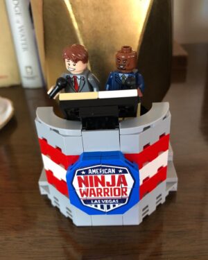 Matt Iseman Instagram - You can see why @akbar_gbaja always says “I SEE YOU!” Because @thebrickninja1 gave him eyes in the back of his head! @ninjawarrior