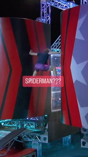 Matt Iseman Instagram - I can’t believe my 👀. Looks like there is a new Spiderman in town🔥#frontflip #spiderman #anw #parkour