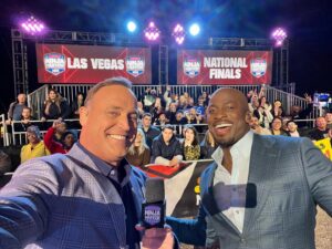 Matt Iseman Instagram - Well that’s a wrap on back to back seasons of @Ninjawarrior. Always awesome to have the best seat in the house to watch some of the best athletes I’ve ever seen do things that seem impossible. And always a pleasure to do it with the Big Man, @akbar_gbaja. They don’t make them better than him.