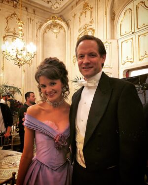 Matt Letscher Instagram - The wonderful @emilybarber1_ . 

Season 2 of @thealienisttnt begins tomorrow on TNT. The show is gorgeous. Really. An assemblage of artists and designers second to none. Collars so starched they could cut your throat. Maybe they will...
#thealienist 
#williamrandolphhearst
