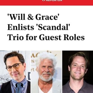 Matt Letscher Instagram - Ok, so I’ll be appearing on Will and Grace tonight, and I wanted to get it out there, but realized that I didn’t take a single picture the whole time I was shooting. No biggie, I’ll just look for the casting announcement and post that. Well, looky here, we have the dapper @danbucatinsky and the legend Barry Bostwick and then SOME 90’S FRAT DUDE WHO JUST RAN 5 MILES IN HIS PAJAMAS. 😂😂😂 Omg Hollywood Reporter,  where on earth did you find this photo? I don’t recognize this person and I deeply regret that shirt. Yet it’s nice to be reminded I once had eyebrows.  Talk about Throwback Thursday, ay mami.  AT ANY RATE... it’s a very funny episode of @nbcwillandgrace and I was thrilled to be asked by @maxmutchnick and #davidkohan and #julieashtoncasting to join the varsity for a week. Dunno what’s left of me in the ep, but before I started stabbing people with scissors and running around in leather suits, they let me do comedy. Check it out. Oh, and I think this cast might have something good going.

#willandgrace 
#threeweissmen 
#tbt