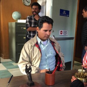Matt Letscher Instagram - Michael Peña as Kiki Camarena. First day in the office together. Hell of an actor. Loved every minute of it. 
#narcosmexico 
#narcos
#netflix 
#dea
#welcometoguadalajara