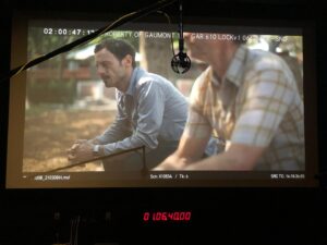 Matt Letscher Instagram - Very last line on my very last day of work on #narcosmexico. Alone in a dark room recording one line of ADR (Automated Dialogue Replacement) opposite a prerecorded Scoot. Out with a whimper. No bang.