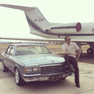 Matt Letscher Instagram - Lawman and his horse. Her name was Caprice, but the only thing capricious about her was that 30 year old starter. Otherwise, she performed. Huge, loud heart, perfect turning radius, a love sofa on wheels. Wasn’t meant to last, but nothing is. Nothing is. 
#capriceclassic 
#partyintheDEA
#bigpimpin 
#narcosmexico 
#netflix