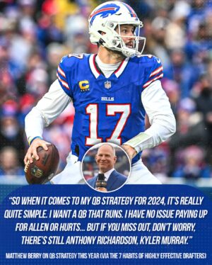 Matthew Berry Instagram - Matthew Berry reveals his QB draft strategy. 👀
