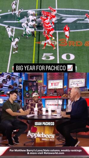 Matthew Berry Instagram - Matthew Berry believes Isiah Pacheco is going no where but up. 🙌

🎥 NFL