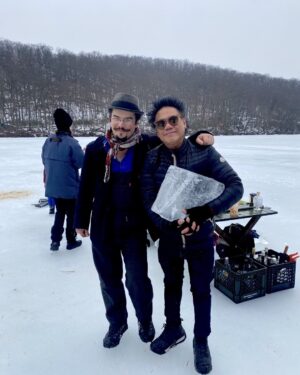Matthew Libatique Instagram - #iceharvest taking my ice and going home. Thanks for the tips on cutting big ice Nathan! #bigicecubecocktails