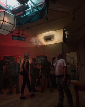 Matthew Libatique Instagram - Lighting for the 3rd act on the set of #mother! Lighting guru #JeanCourteau in action. #Arri Skypanel60’s bouncing and hiding in a variety of ways to accommodate the traveling camera.  Love to all my friends in the great city of #Montreal #cinematography #setpics #arri416 #kodak  #Mels